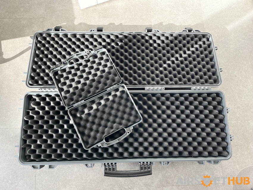 Grey Nuprol Hard Cases - Used airsoft equipment