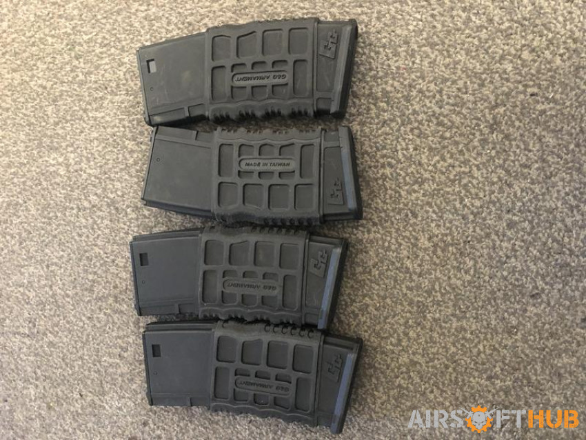 M4 g&g 300 round magazine x4 - Used airsoft equipment