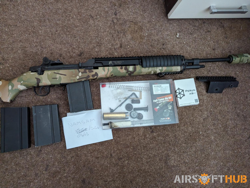 Marui M14 c/w GuarderFTK+Perun - Used airsoft equipment