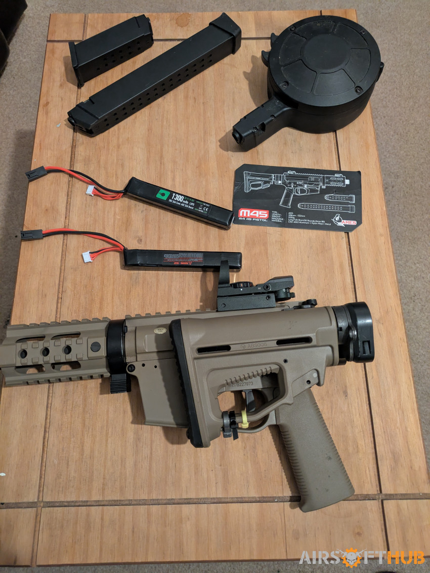 M4 45 pistol full setup - Used airsoft equipment