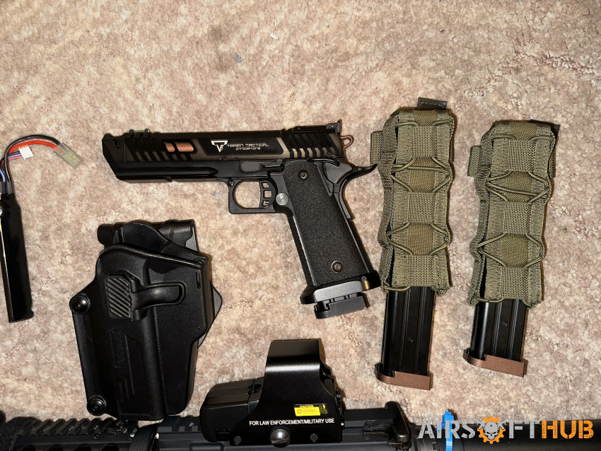 Toky marui m4 aeg and jw gbb p - Used airsoft equipment