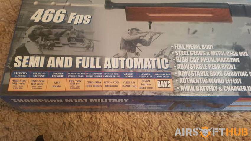 Thompson M1A1 - Used airsoft equipment