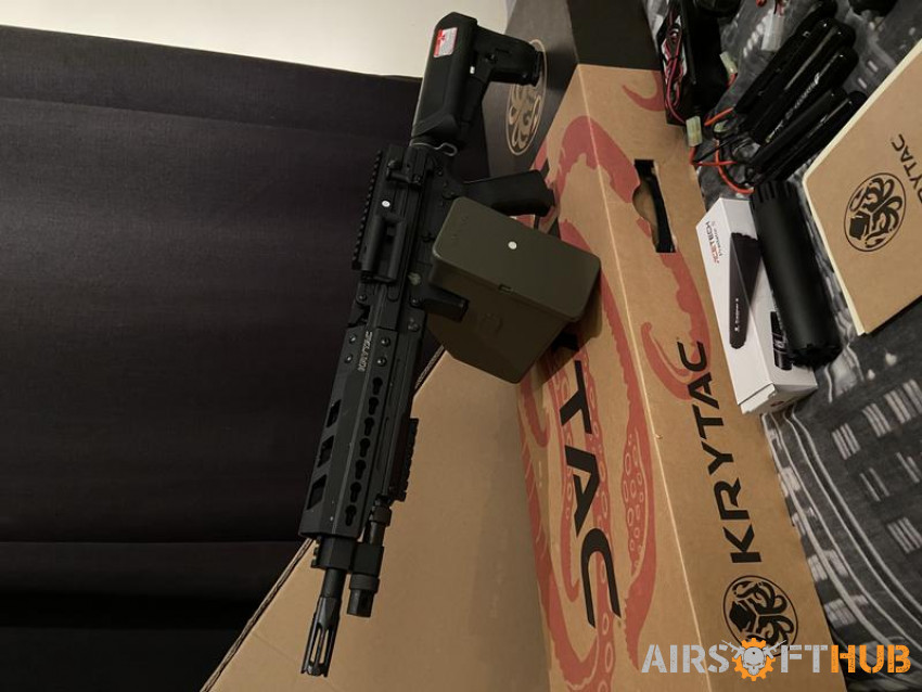 Krytac LMG with Accessories - Used airsoft equipment