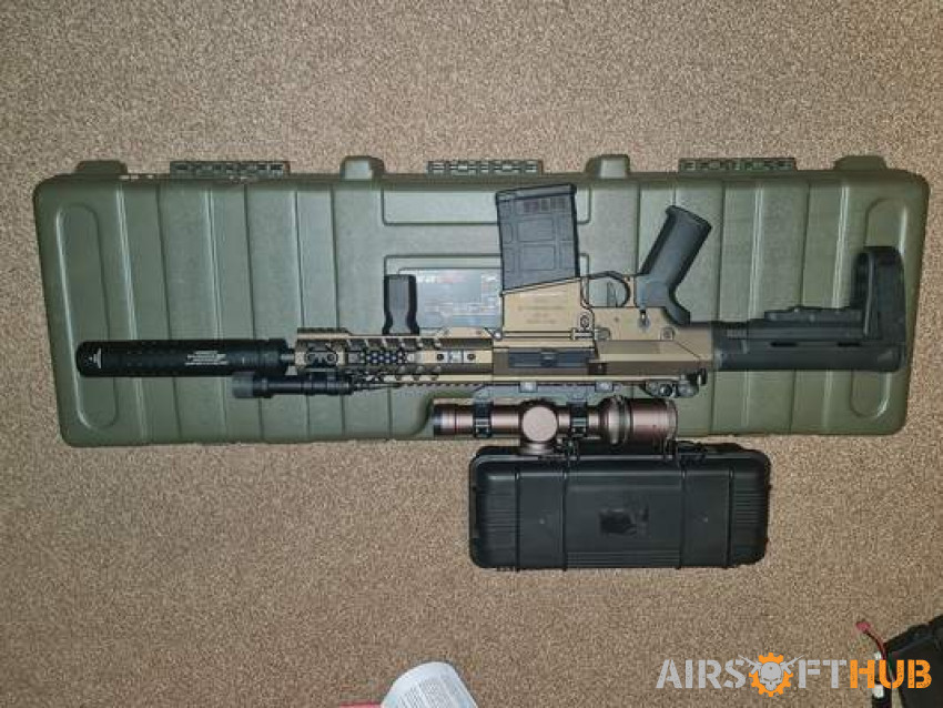 Ares ar308s deluxe + extras - Used airsoft equipment