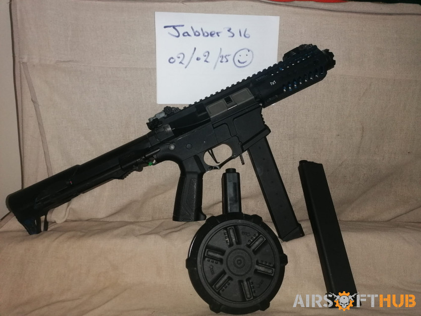 G&G Arp9 aeg with battery ext - Used airsoft equipment