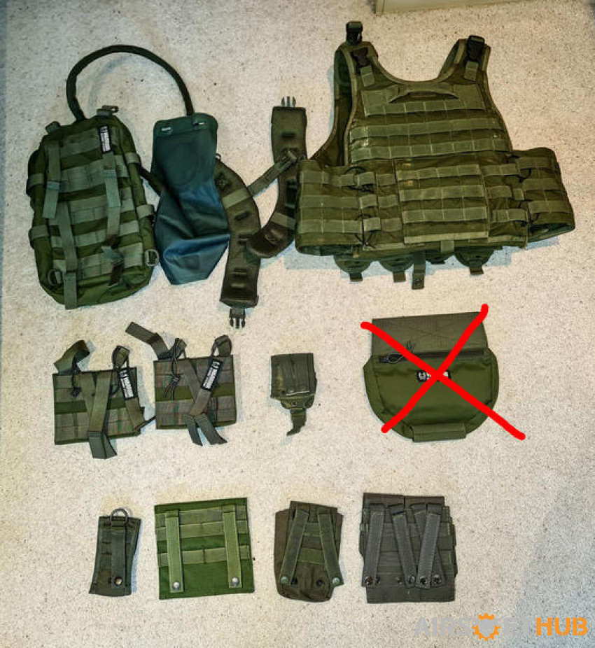 Warrior Assault Gear Job Lot - Used airsoft equipment