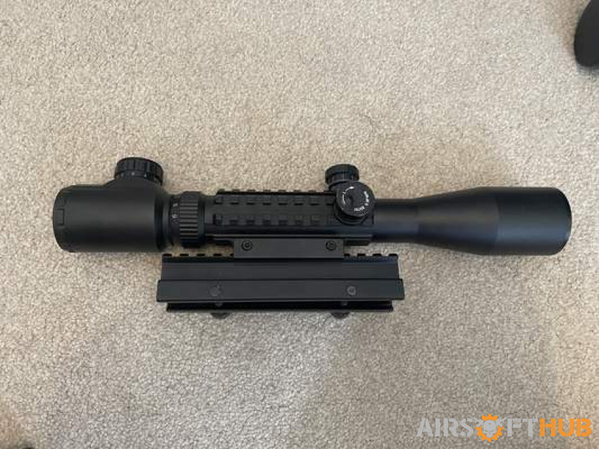 Holosight and 3-9x scope - Used airsoft equipment