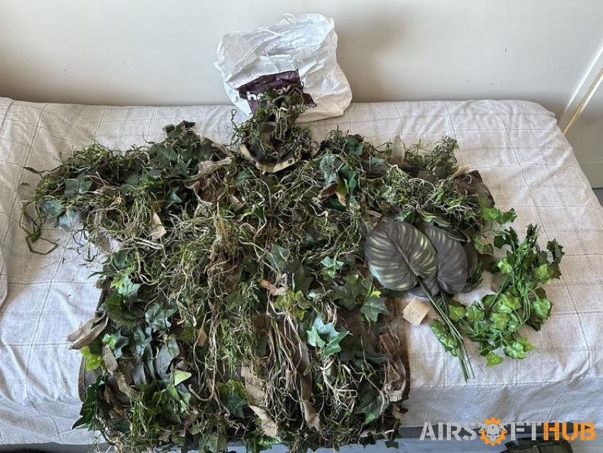 Crafted vest/cape/ghillie🙃 - Used airsoft equipment