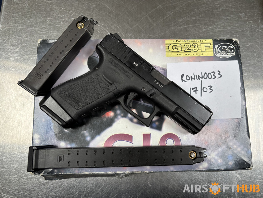 KSC Glock 23f UN Custom - Used airsoft equipment