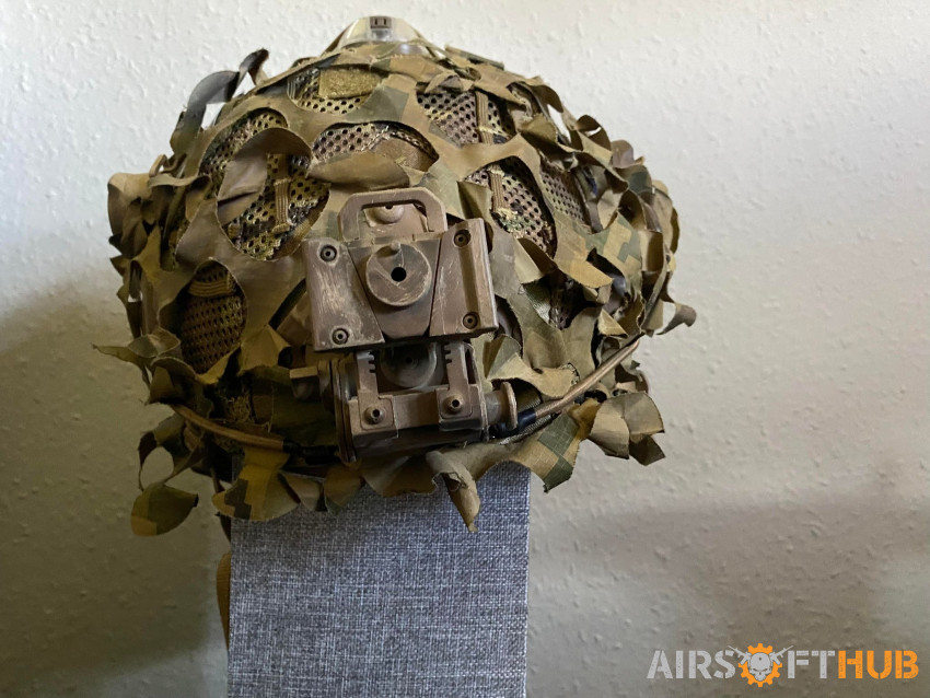 Fully Kitted Out Helmet - Used airsoft equipment
