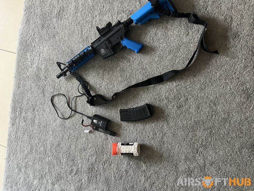 Bulldogm4 aeg with attachments - Used airsoft equipment