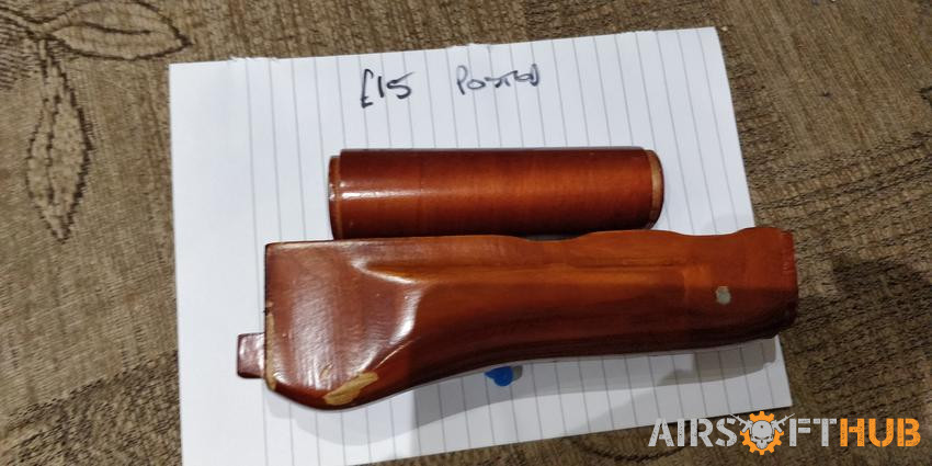 Wood hand guard for AK74 - Used airsoft equipment