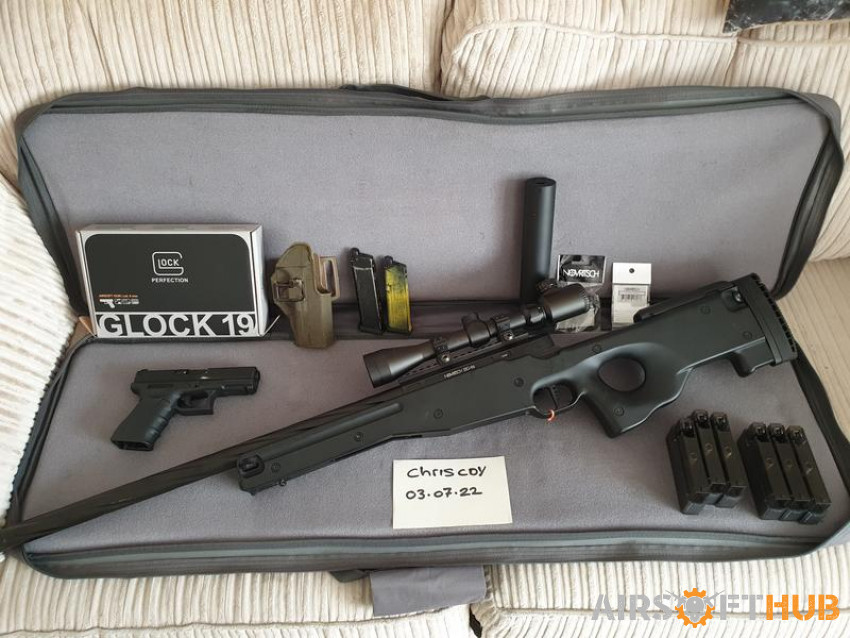 Novritsch SSG96 & Umarex Glock - Used airsoft equipment