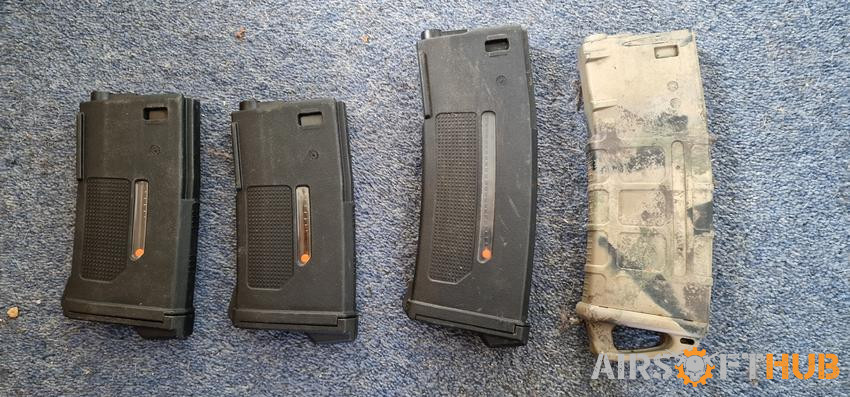 Pts p mags x 3 + one unbranded - Used airsoft equipment