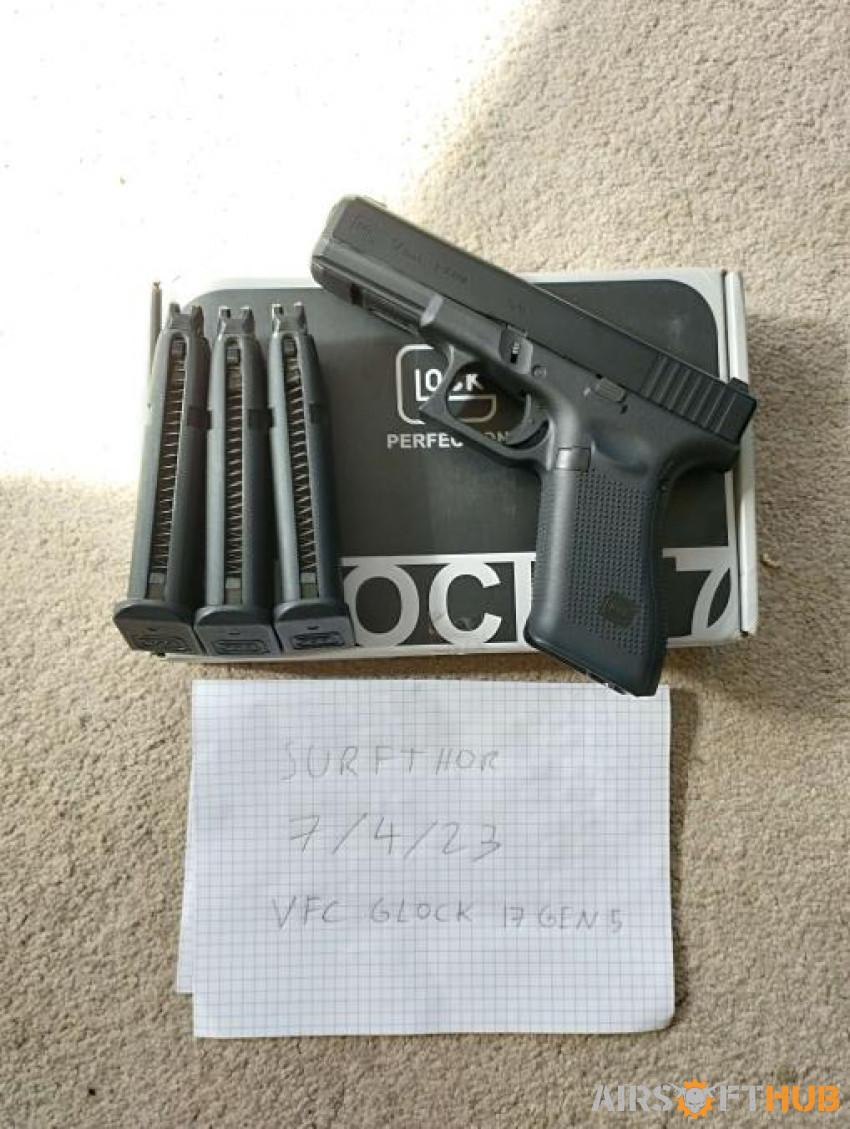 VFC Glock 17 Gen 5 GBB +3 mags - Used airsoft equipment