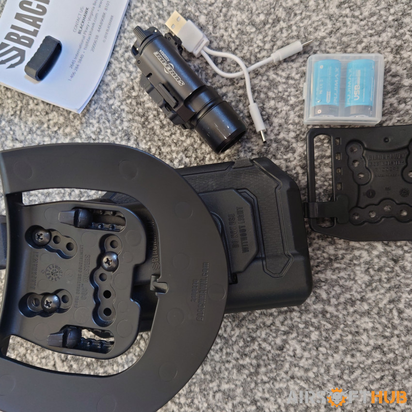 Blackhawk holster and X300 - Used airsoft equipment