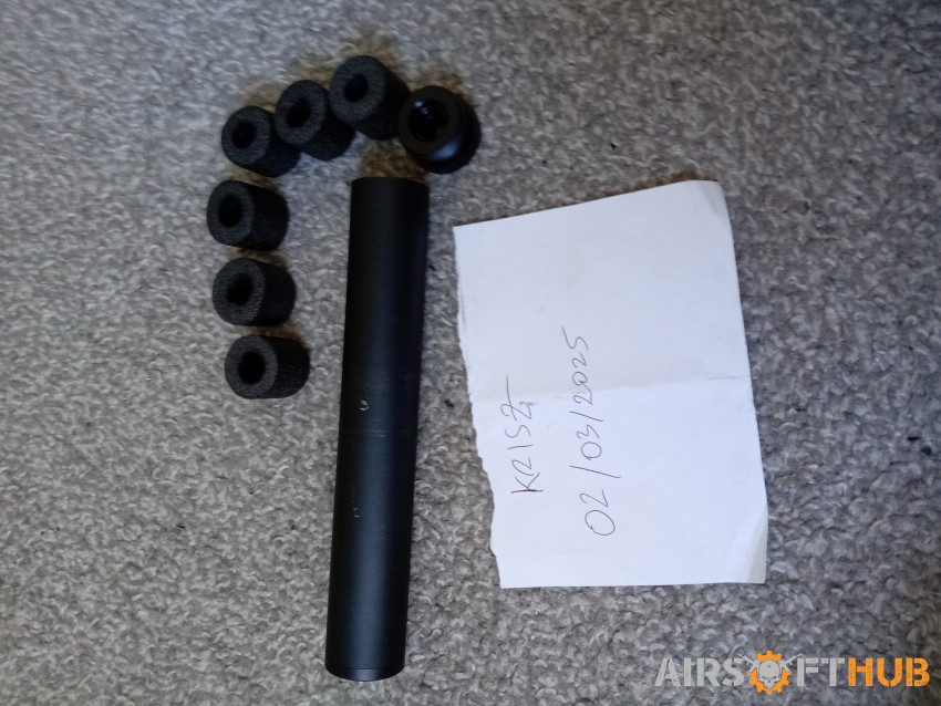 Suppressor with foam inserts - Used airsoft equipment