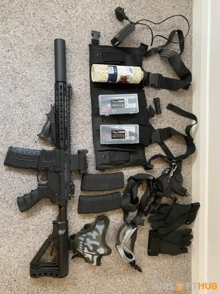 G&G CM16 SR + Accessories - Used airsoft equipment