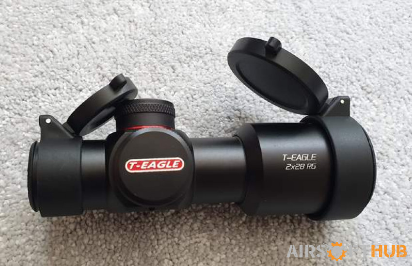 T-EAGLE 2X28 RIFLE SCOPE - Used airsoft equipment