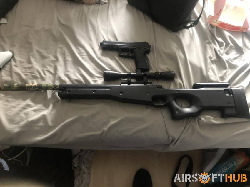 L96 Sniper And pistol - Used airsoft equipment