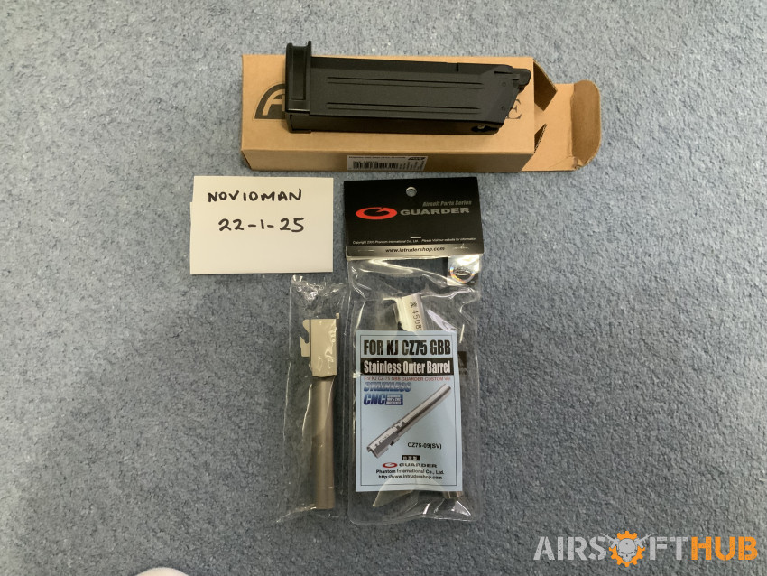 ASG Steyr M&P & CZ75 parts - Used airsoft equipment