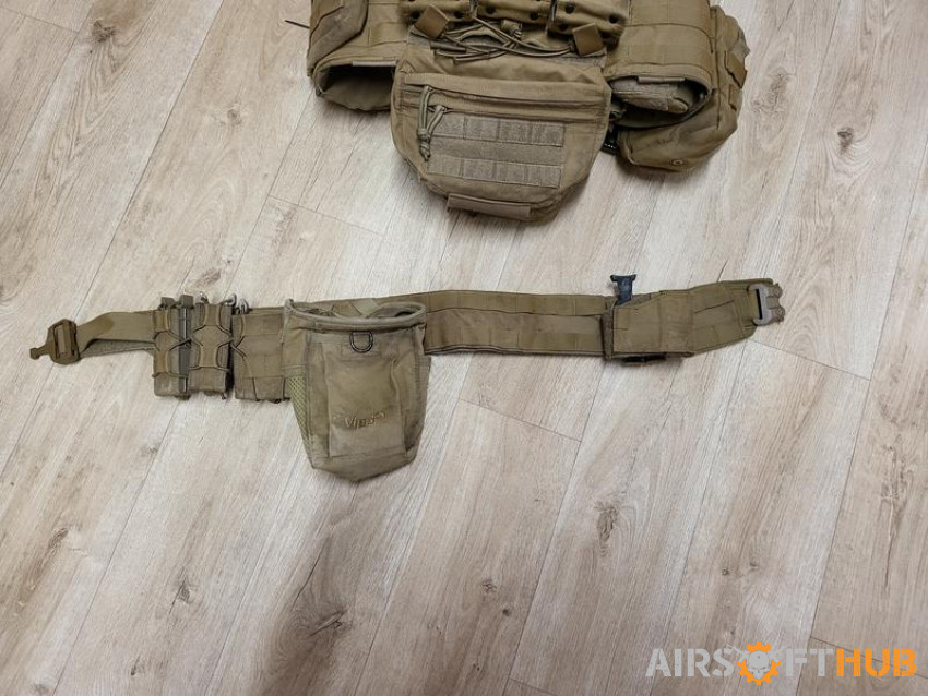 Warrior plate carrier + Belt - Used airsoft equipment