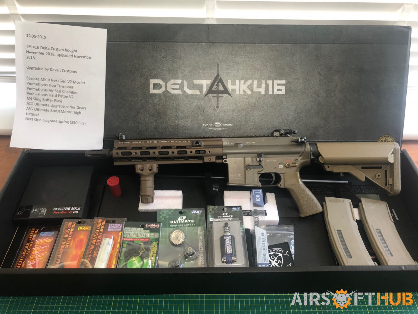 Tokio Marui HK416 Delta Custom - Used airsoft equipment