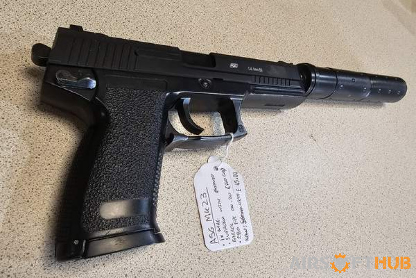 ASG MK23 Pistol - Used airsoft equipment