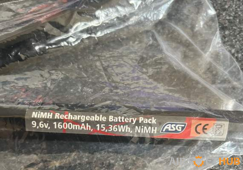 ASG 9.6v 1600mAh Battery - Used airsoft equipment