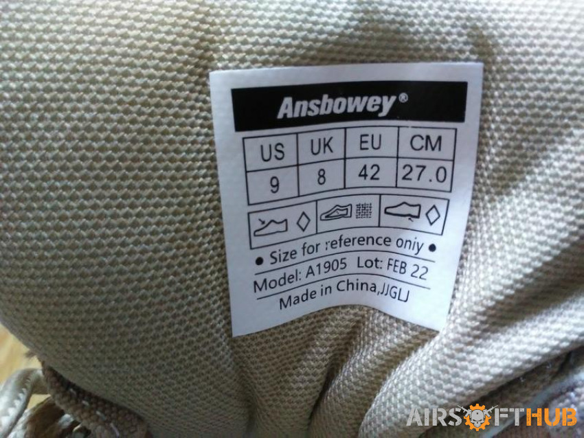 Ansbowey Combat Boots - Used airsoft equipment