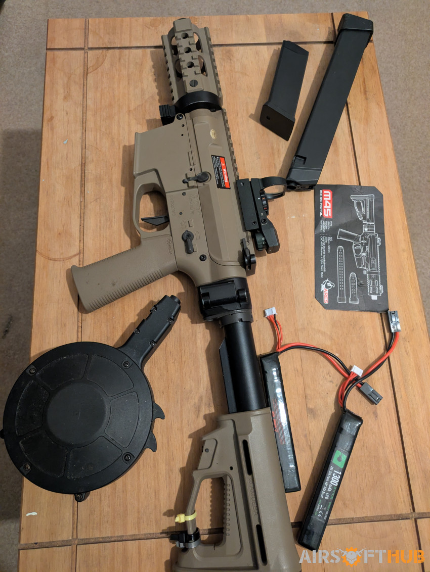 M4 45 pistol full setup - Used airsoft equipment