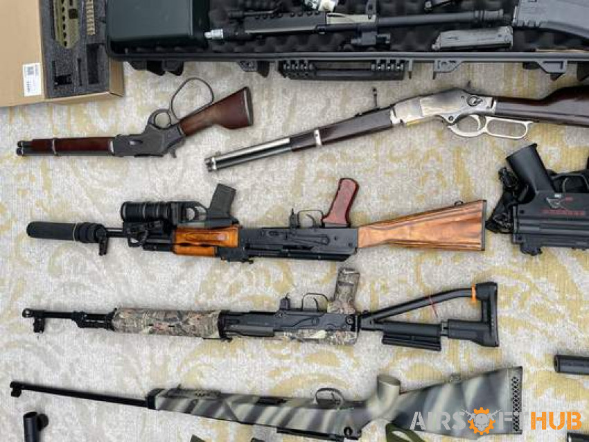 Joblot of rifles, gun, access - Used airsoft equipment