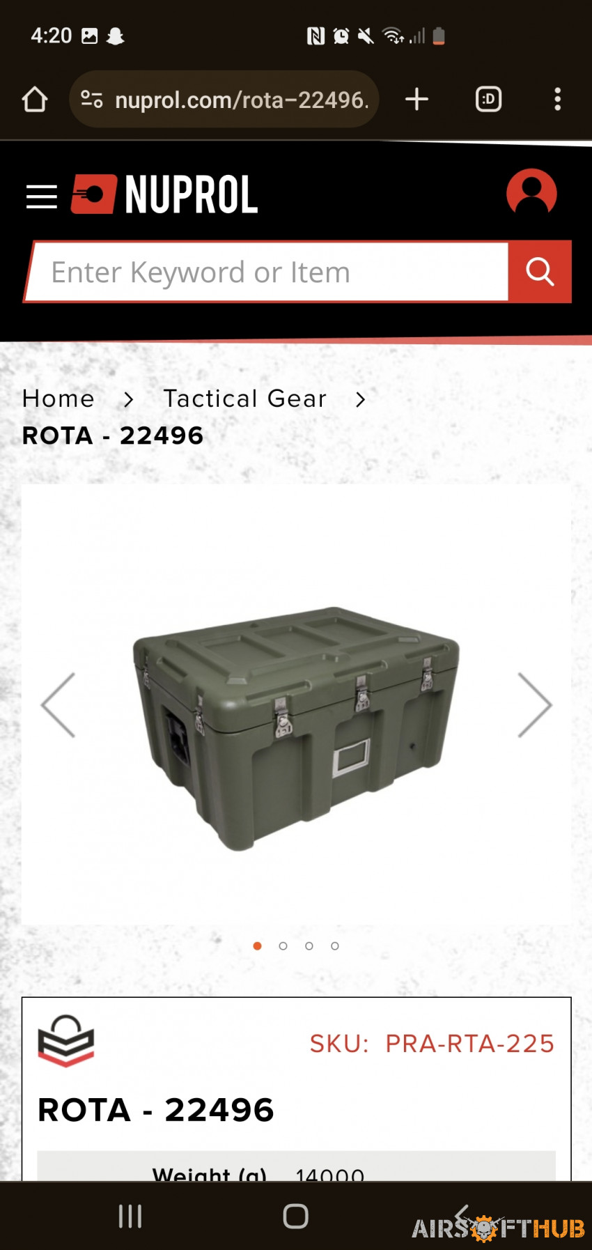 Storage box - Used airsoft equipment