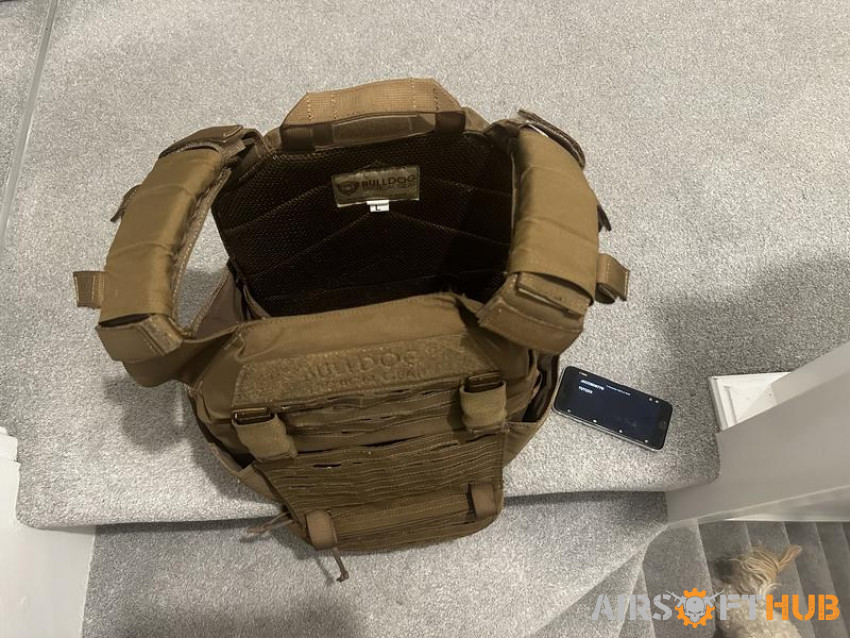 Bulldog plate carrier+drop pch - Used airsoft equipment