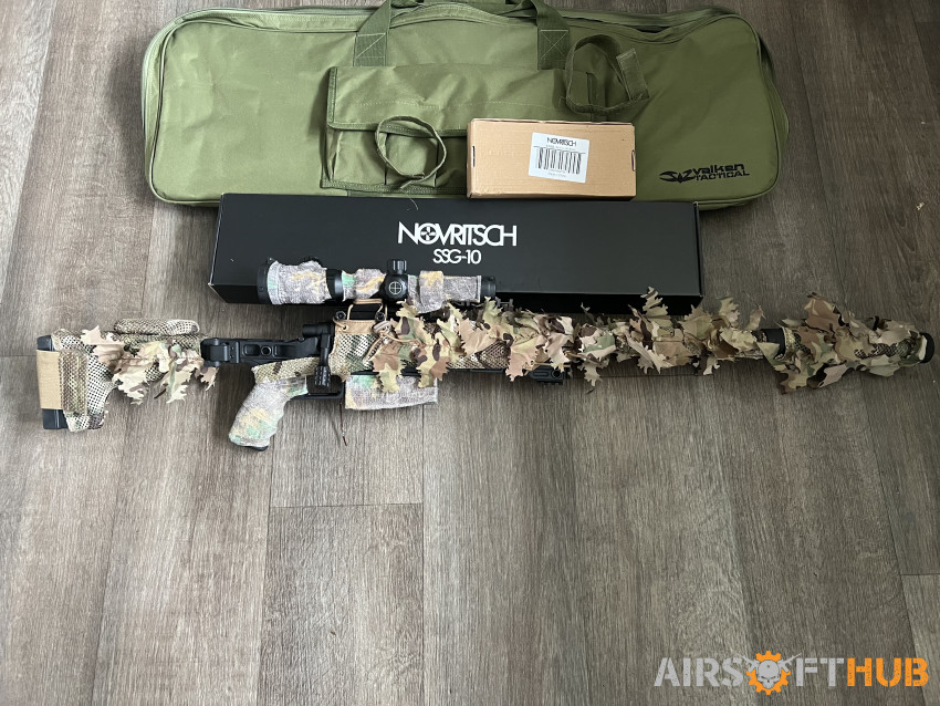 Novritsch SSG10 - A3 + extras - Used airsoft equipment