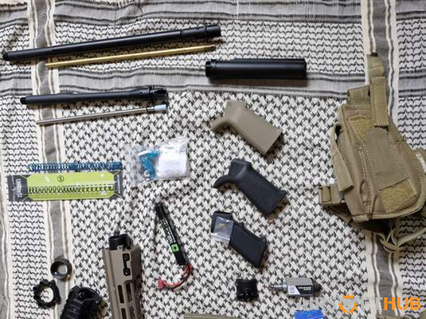 Assorted New & Used Parts - Used airsoft equipment