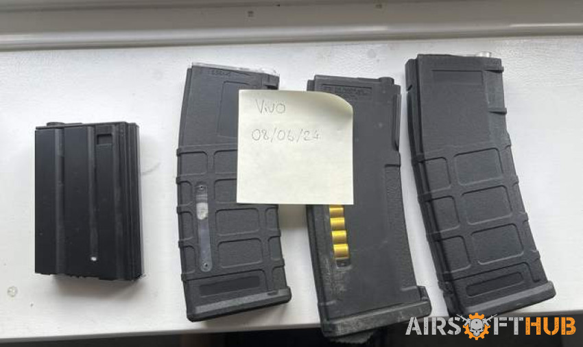 4x M4 mags EPM stubby - Used airsoft equipment