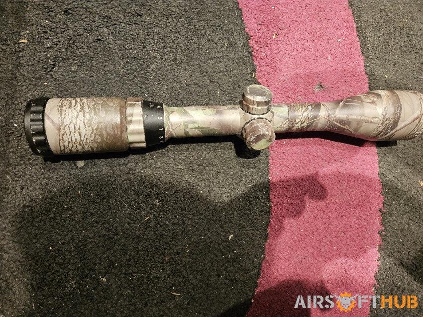 3x9x40 camo scope - Used airsoft equipment