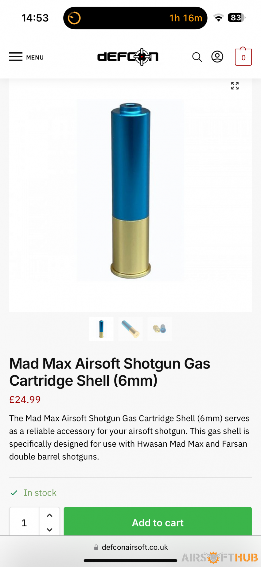 Mad max double barrel shotgun - Used airsoft equipment