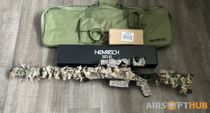 Novritsch SSG10 - A3 + extras - Used airsoft equipment