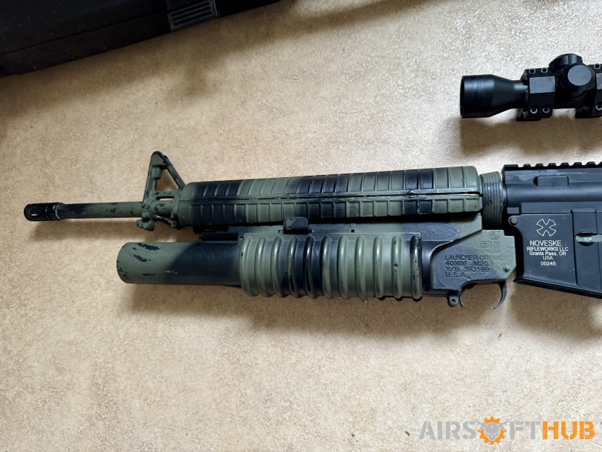 M16 with Grenade Launcher - Used airsoft equipment