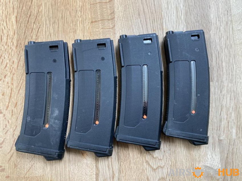 4x PTS EPM1 magazines - Used airsoft equipment