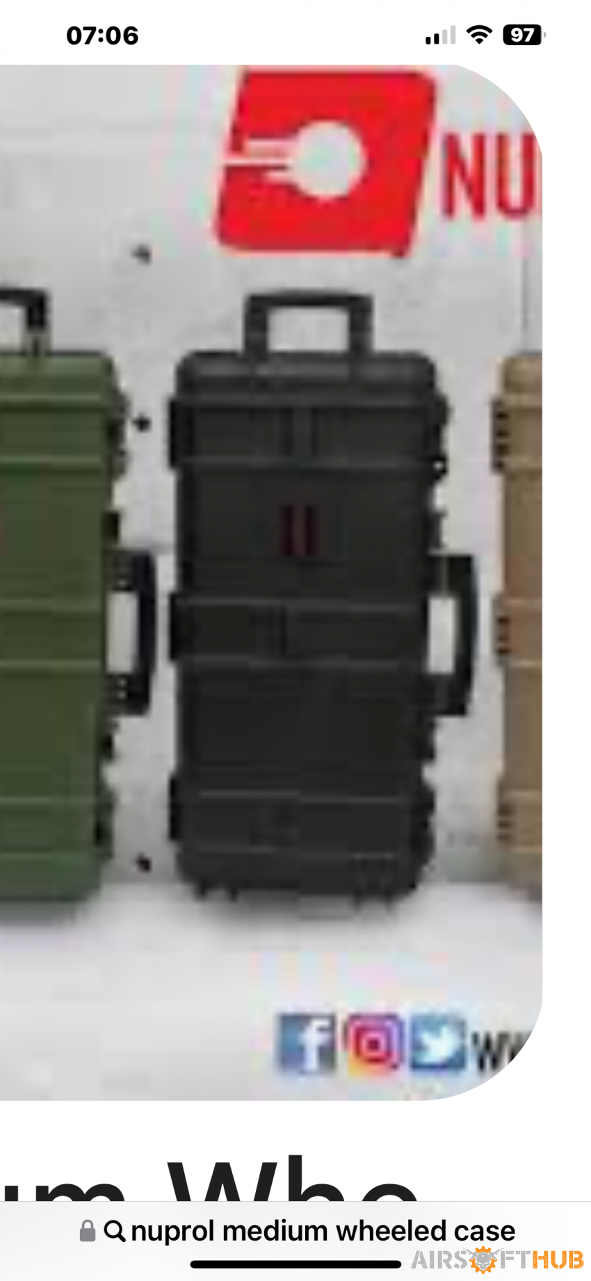 Nuprol medium case - Used airsoft equipment