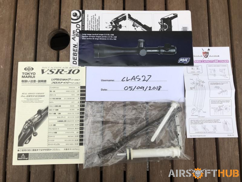 Tokyo Marui VSR-10 Pro Sniper - Used airsoft equipment