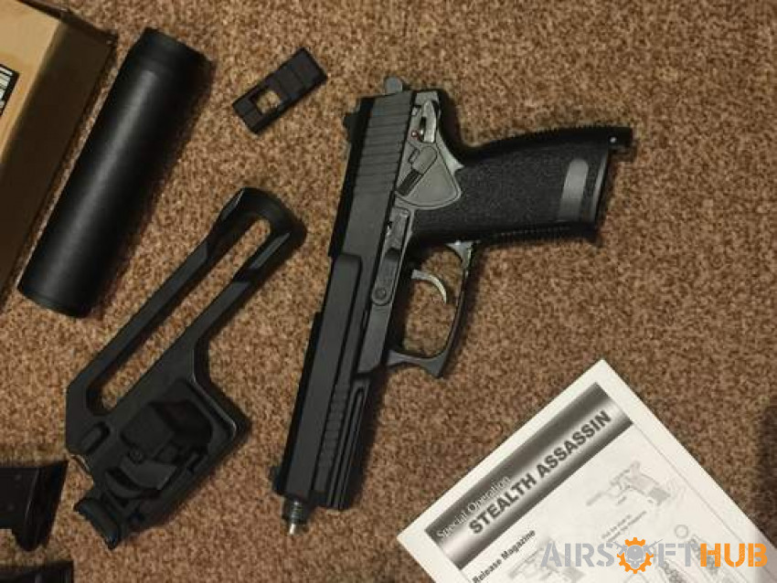 Upgraded STTi MK23 with Extras - Used airsoft equipment