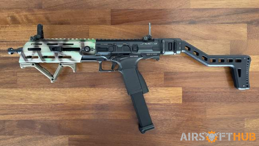 G&G SMC9 GBBR +Upgrades+Extras - Used airsoft equipment