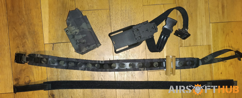 Tactical belt and holster - Used airsoft equipment