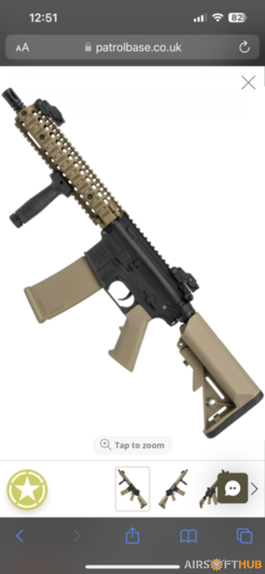 Daniel Defense MK18 SA-E19 - Used airsoft equipment