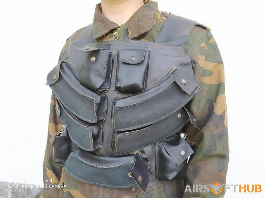 Bosnian Leather Tactical Vest - Used airsoft equipment