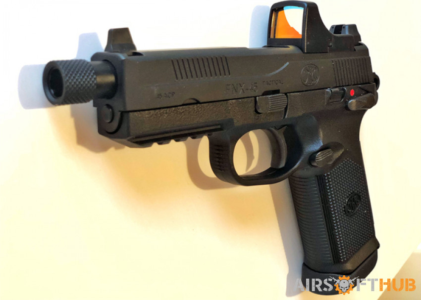 WTB TM Black FNX45 with reddot - Used airsoft equipment